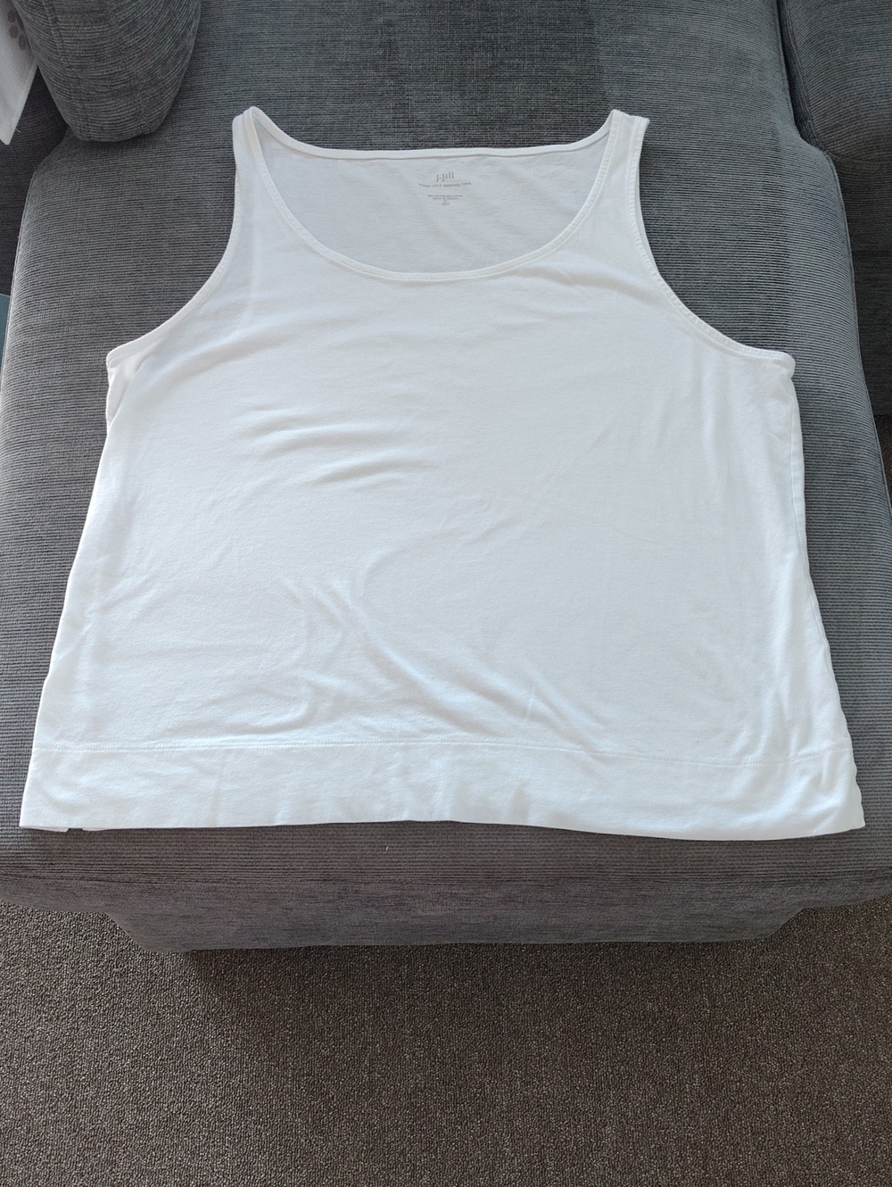 J. Jill Scoop-neck Layering Tank XLP White